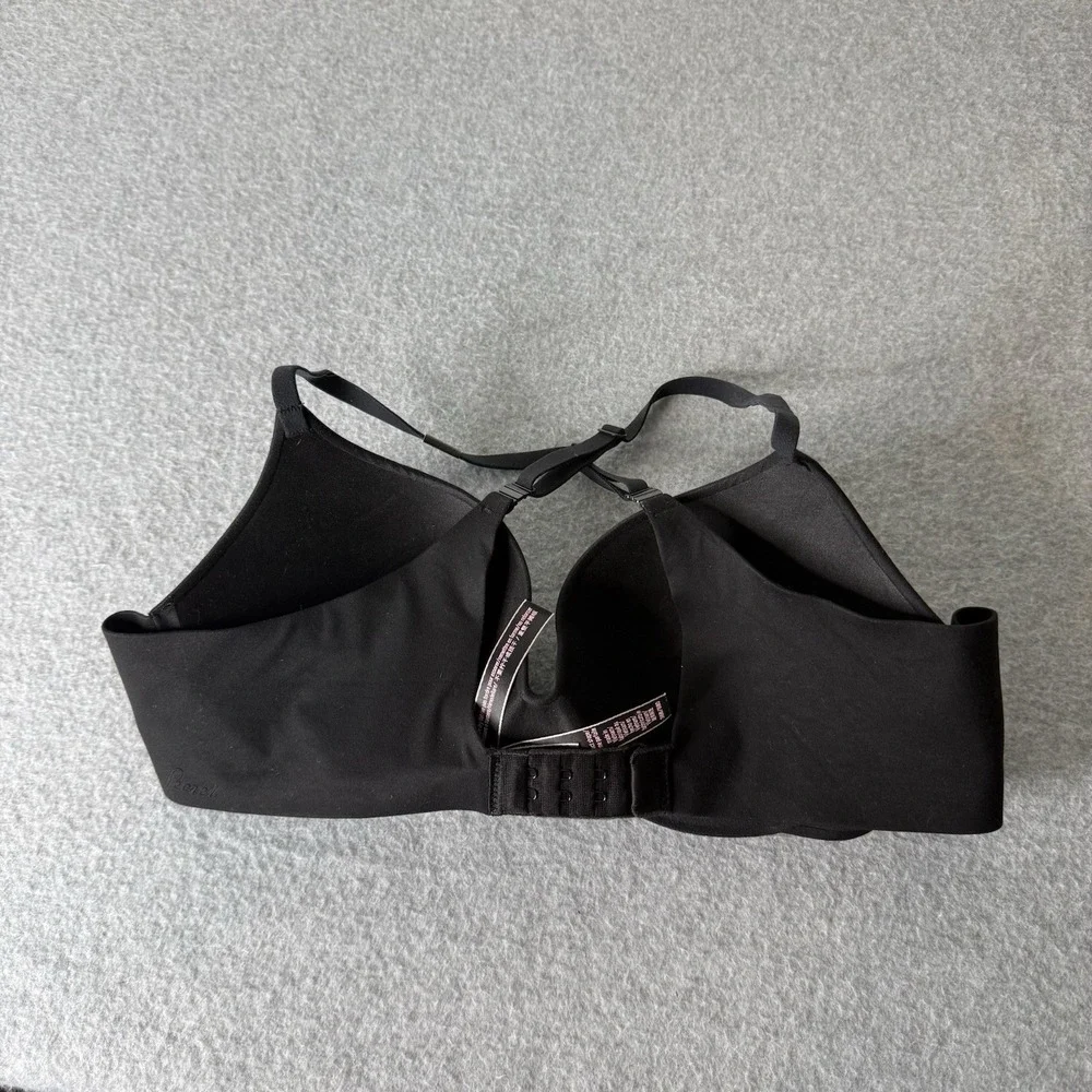 New Victorias Secret Black Adjustable Straps Bra Cross back Size 36B